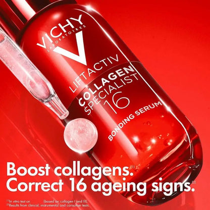 Vichy Collagen 16 Complex Essence 10ml Sample Moisturizing Firming Reducing Wrinkles Antioxidant Anti Wrinkle Skin Care