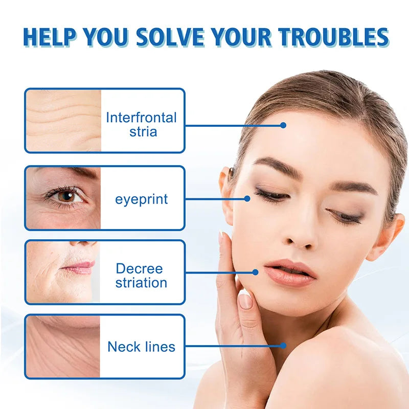 30ml Blue Copper Peptide Wrinkle Serum Firming Lifting Reduce Fine Lines Restore Skin Elasticity Moisturizing Hydrating Brighten