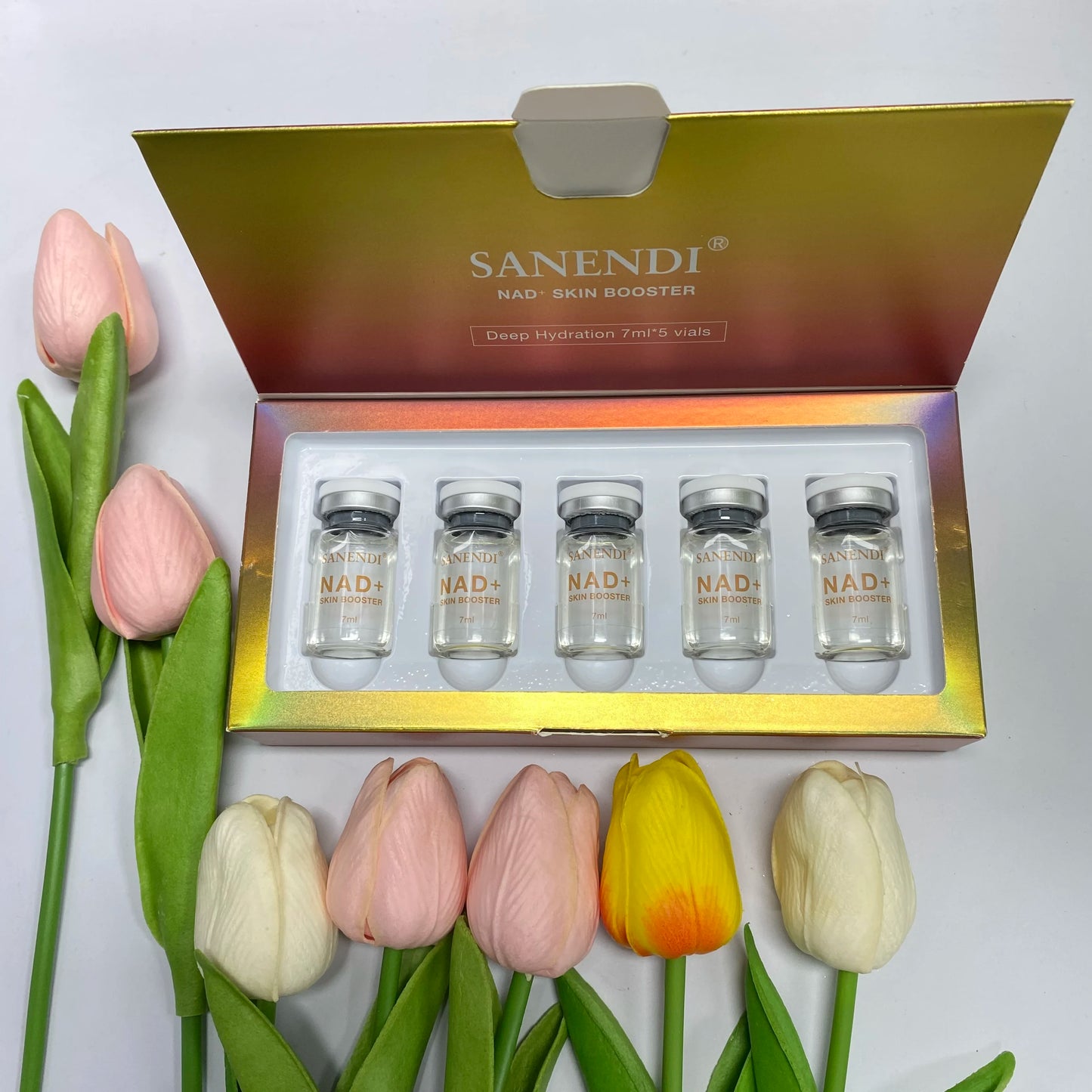 Newest NAD+ Serum For Facial Lifting NAD Plus PDRN Essence Dr.Pen Serum for Aging Dull Skin 5 Vials