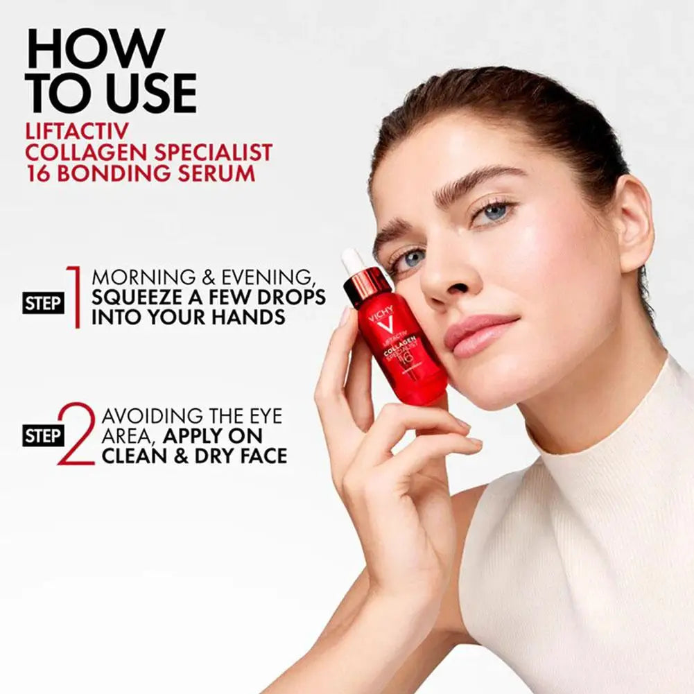 Vichy Collagen 16 Complex Essence 10ml Sample Moisturizing Firming Reducing Wrinkles Antioxidant Anti Wrinkle Skin Care