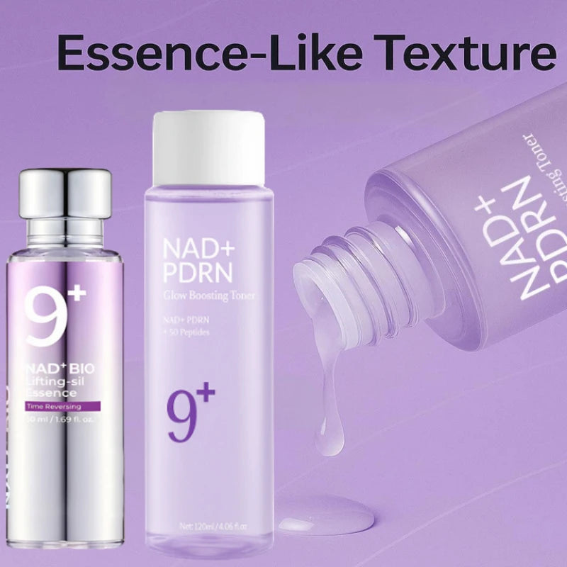 NAD+ BIO Lifting-sil Firming Serum,Peptides Glowing Boosting Toner,Korean Dull Skin Care,Fade Fine Lines Elasticity Essence