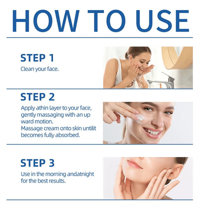 GHK-CU Cream - Anti-aging facial moisturizer, firming and moisturizing for all skin types, suitable for men and women.