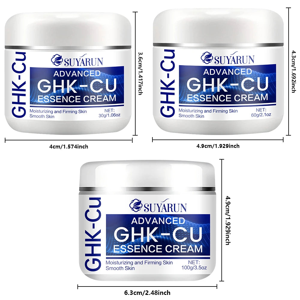 GHK-CU Cream - Anti-aging facial moisturizer, firming and moisturizing for all skin types, suitable for men and women.