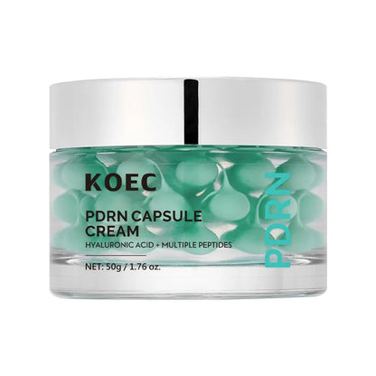 50g KOEC Hyaluronic Acid Multi Peptides PDRN Capsule Cream Hydrating Rejuvenating Anti-Aging Boost Vitality Ginseng Root Extract