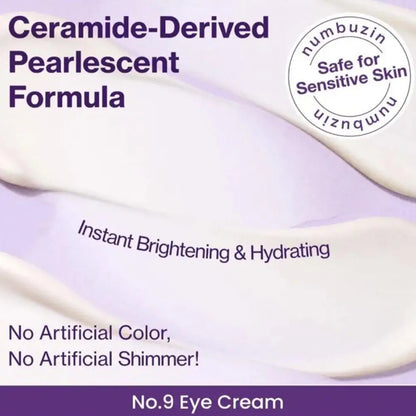 NO.9 EYE CREAM Numbuzin NAD+ Retinol Volumetox Eye Cream 50 Peptides No. 9+ NAD+ Bio Lifting Essence Original Brand Facial Care